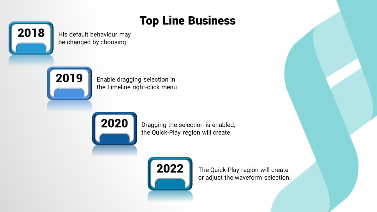 Free - Timeline new business presentation template	